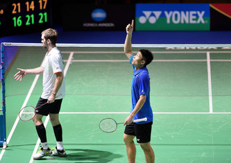 Tien Chen Chou schlägt Vorjahressieger Jan O Jorgensen (Bild: Bernd Bauer)