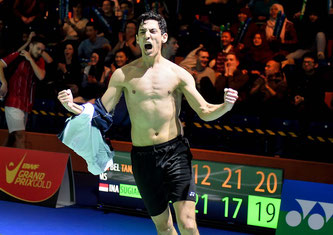 Der Augenblick des Triumphs für Yuhan Tan (Bild: Bernd Bauer)