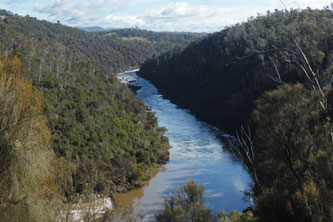 The South Esk River in Cataract Gorge