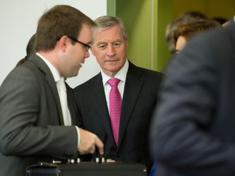 Der Co-Vorsitzende des Vorstands der Deutschen Bank, Jürgen Fitschen im Landgericht München. Foto: Tobias Hase