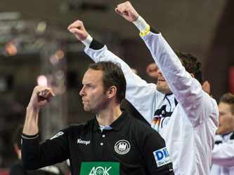 Die deutschen Handballer ziehen nach dem Sieg über Slowenien in die Hauptrunde ein. Foto: Maciej Kulczynski