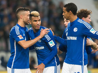 Eric-Maxim Choupo-Moting erzielte in der 28. Minute das 1:0 für den FC Schalke 04. Foto: Bernd Thisse