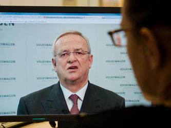 In einem Video-Statement entschuldigte sich VW-Vorstandschef Martin Winterkorn für die manipulierten Abgaswerte. Foto: Julian Stratenschulte