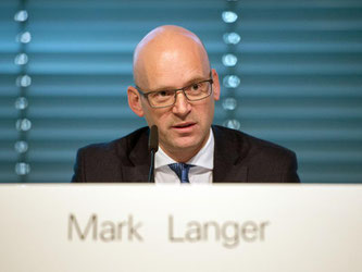 Mark Langer spricht bei der Vorstellung der Jahreszahlen in Metzingen. Foto: Marijan Murat/Archiv