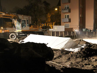 Die rund 3,8 Tonnen schwere britische Fliegerbombe wurde bei Erdarbeiten gefunden. Foto: Stadt Augsburg