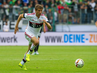 ManUnited soll an Bayern-Stürmer Thomas Müller interessiert sein. Foto: Guido Kirchner