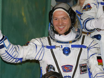 Astronaut Alexander Gerst wird als erster Deutscher Kommandant der Internationalen Raumstation ISS. Foto:Dmitry Lovetsky / Pool /Archiv