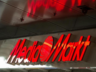 Das Logo der Elektronikkette Media Markt. Foto: Alexander Heinl/Archiv