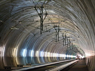 Der Tunnel Silberberg ist mit einer Länge von 7391 Metern der zweitlängste Tunnel der Neubaustrecke. Foto: Martin Schutt