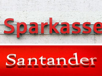 Die Sparkassen und die spanische Santander-Bank streiten seit Jahren um die Markenfarbe Rot. Foto: Jens Wolf