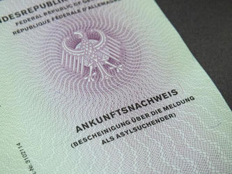 Der neue Flüchtlingsausweis, ein faltbares Papierdokument, soll die Besserung bringen. Er wurde mit den Stimmen von Union und SPD verabschiedet. Foto: Michael Kappeler/Archiv