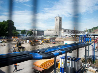 Baustelle Stuttgart 21. Foto: Daniel Naupold/Archiv