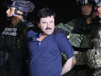 Großoffensive gegen das Sinaloa-Kartell von Drogenboss Joaquín «El Chapo» Guzmán: Die mexikanische Polizei hat 22 führende Mitglieder seines Kartells festgenommen. Foto: Jose Mendez