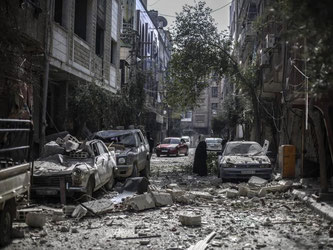 Westliche Länder werfen Russland vor, mit Bombardements in Syrien Zivilisten zu treffen. Foto: Mohammed Badra