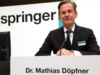 Mathias Döpfner ist seit 1998 für das Unternehmen Springer tätig. Er begann seine Karriere dort als Chefredakteur der «Welt». Foto: Stephanie Pilick
