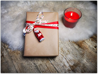 Weihnachtsmann Schokolade Vintage Retro Geschenk Verpackung