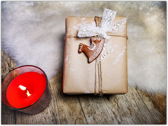 Geschenk Verpackung Vintage Retro Lebkuchen Pferd Salzteig