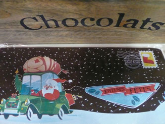 Carte de voeux en chocolat