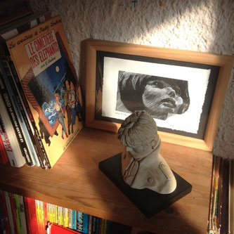 Mireille Mathieu, gravure de Gérard Boisard et Corto Maltese