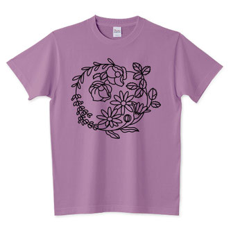 ●Tシャツ「ハーブの花4(黒)」ページ