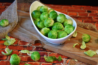 Rosenkohl in einer Schale