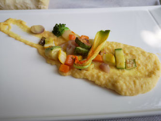 Veggie Essen am Teller