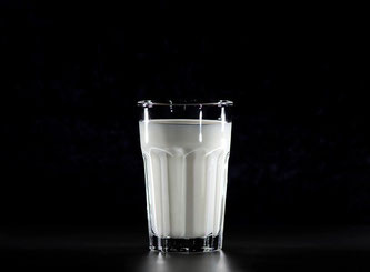 Milch im Glas