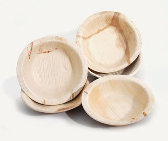 Teller Holz Palm Leaf