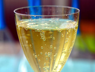 Sekt im Glas