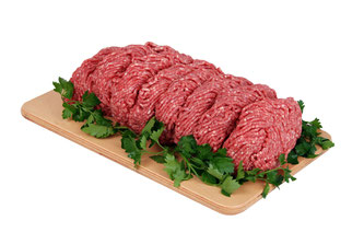 Hackfleisch am Schneidebrett