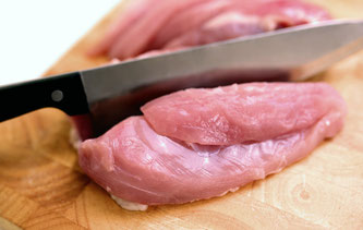 Fleisch am Hackstock