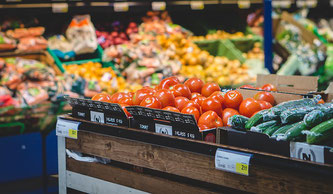 Gemüse im Supermarkt