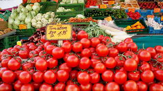 Markt Gemüse Tomaten offen