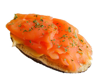 Brot mit Räucherlachs