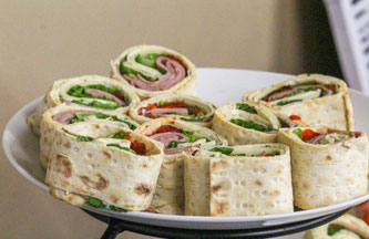Wraps am Teller