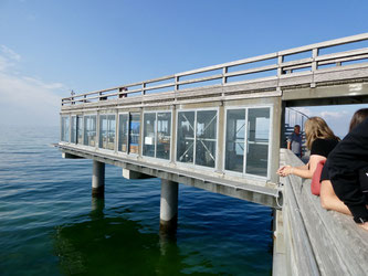 Bild: Die Meereslounge auf der Erlebnis Seebrücke in Heiligenhafen