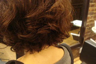Digital perm in NYC mid town.