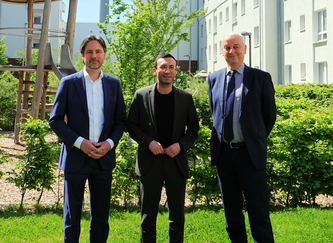 Marcus Gwechenberger; Mike Josef und Frankfurt Junker © mdmpictures / Klaus Leitzbach
