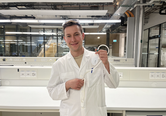 Preisträger des Empa Innovation Award 2024 ist Alexander Jessernig mit der «SensAL»-Technologie. Bild: ETH Zürich