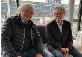  Manfred Klemann und Matthias Ackeret in Zürich (Foto: Urs Heinz Aerni)