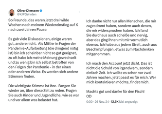 Screenshot X(Twitter)