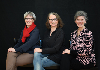 Die Gründungstanten Pia Steiner, Josefine Krumm & Alice Lüps