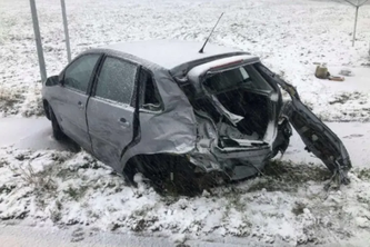 Unfallfahrzeug (Bildquelle: Kantonspolizei Freiburg)