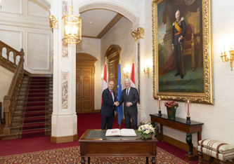 Nationalratspräsident Wolfgang Sobotka (ÖVP), Präsident der Abgeordnetenkammer Claude Wiseler Copyright: Parlamentsdirektion/chd.lu
