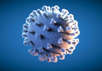 Künstlerische Darstellung des Coronavirus. Science Communication Lab DESY Artist´s impression of a corona virus