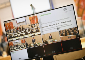 Auftaktveranstaltung zur Zero Project Conference 2022: 'Inklusion - Barrierefreiheit - Digitalisierung' Livestream der Auftaktveranstaltung  © Parlamentsdirektion / Johannes Zinner