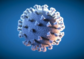 Künstlerische Darstellung des Coronavirus. Science Communication Lab DESY Artist´s impression of a corona virus