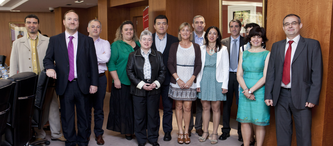 Equipo de negociación en la firma del último Convenio Mapfre.