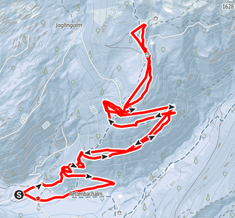 Skitour, Rettenbachalm, Hinteralm, Wurzerhütte, Gamskogel, Rotkogel, Oberösterreich, Rettenbachtal