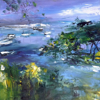 "Horizon voilé" - 40x40 - vendue